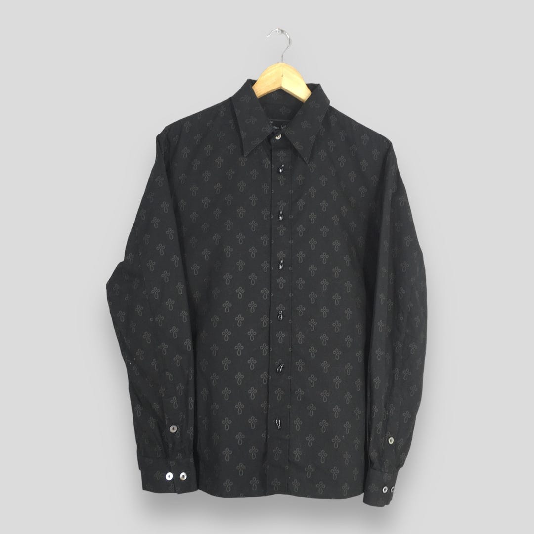 ミュージシャン COLLARED SHIRT LAD MUSICIAN《ラッドミュージシャン》SPUN LAWN INKJET LEOPARD