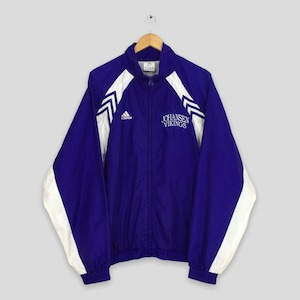 Vintage Adidas Equipment Windbreaker Jacket Mens Large Adidas Equipment Adidas Three Stripes Jacket Adidas Purple Track Top Running Size L