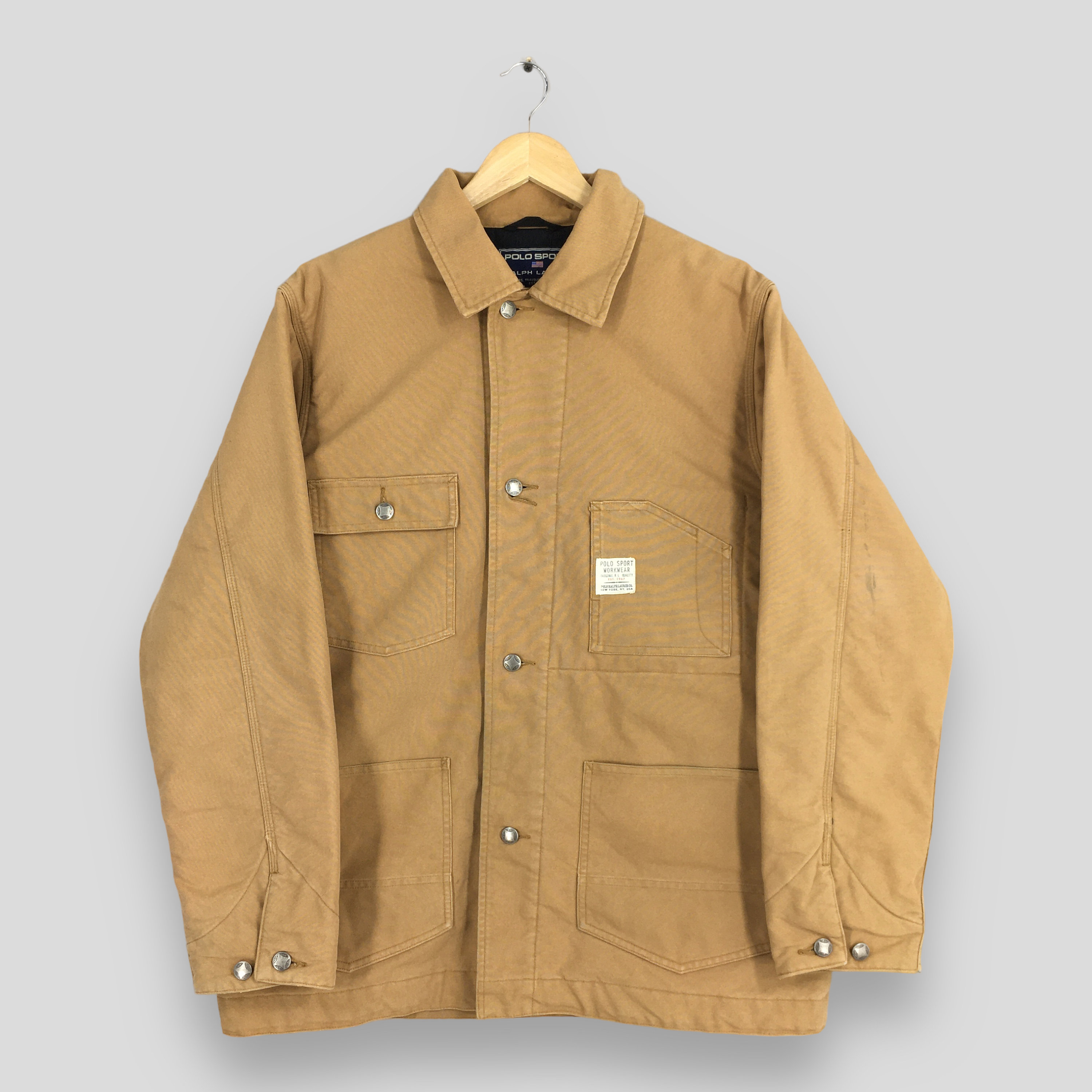 90s~00s POLO SPORT Duck Work Jacket 黒 L ポロスポーツ ダック