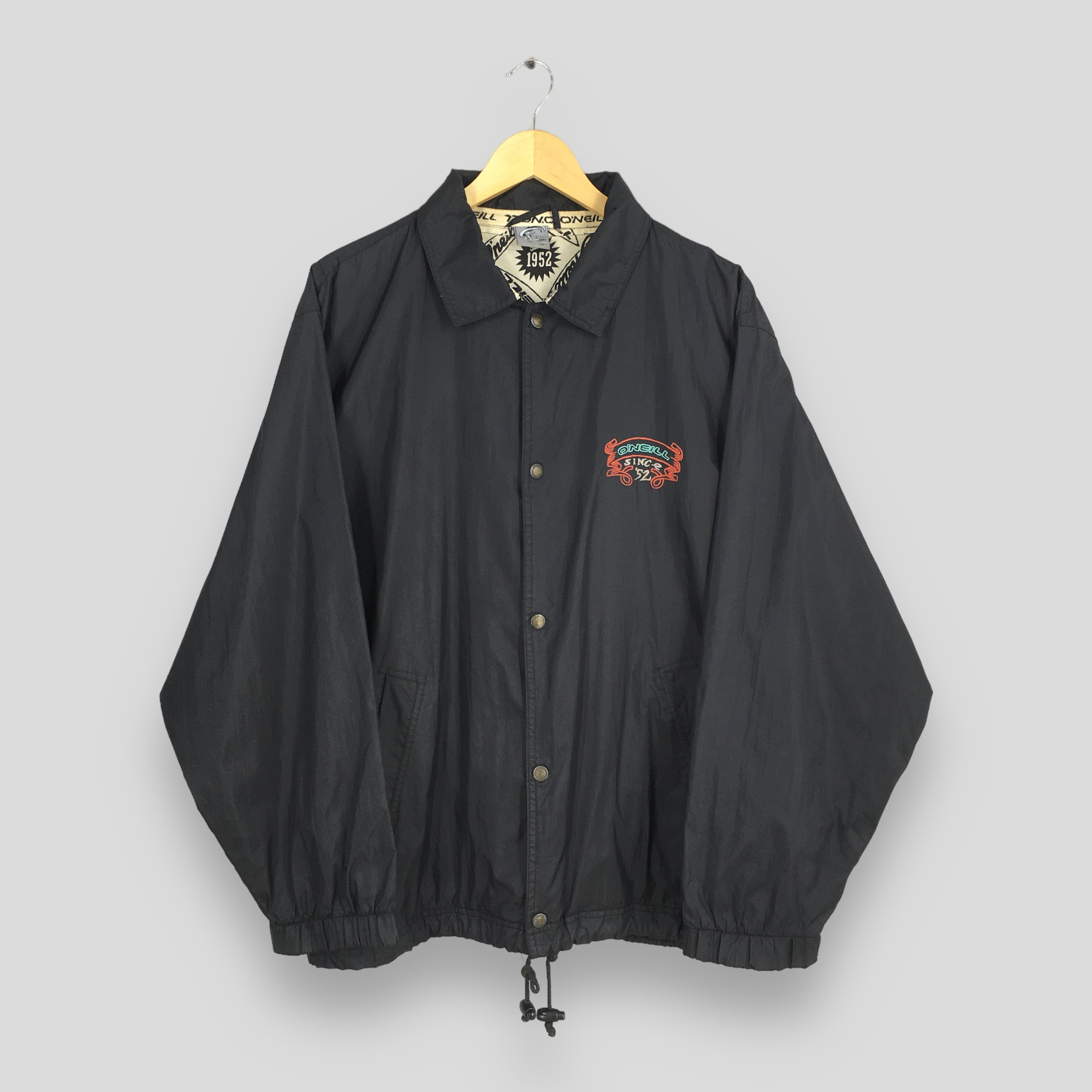 Vintage 90's O'neill Santa Cruz Windbreaker Medium O'neill