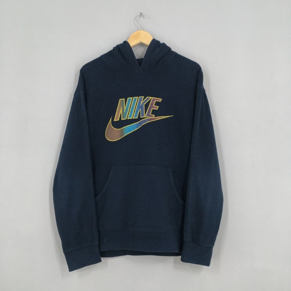 blue vintage nike sweatshirt