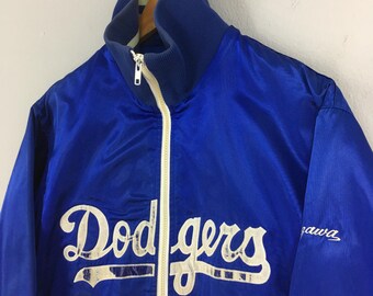 Vintage LA Dodgers MLB Stadium Varsity Satin Jacket Large 90s