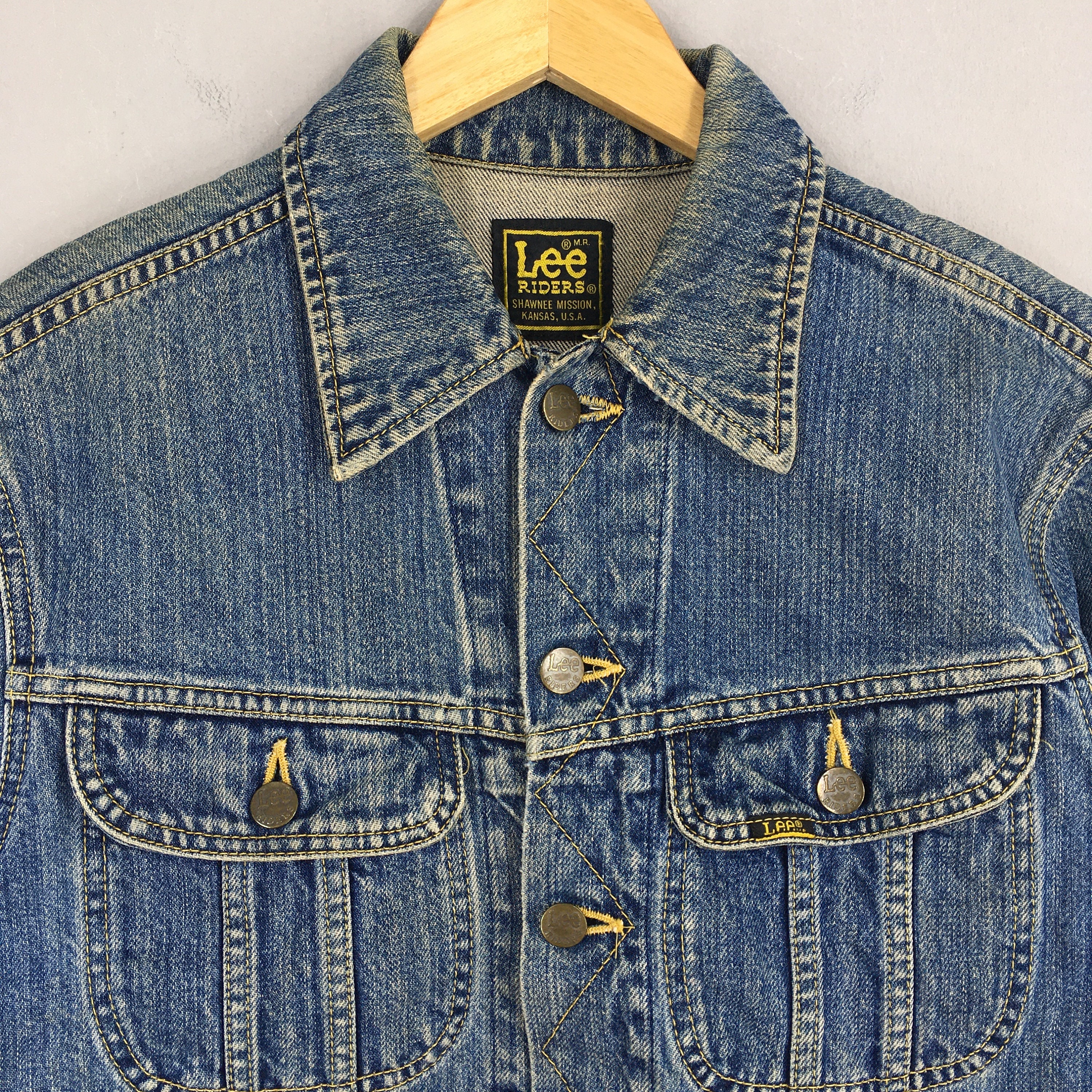 Vintage 90's Lee Riders Denim Trucker Jacket Small Lee