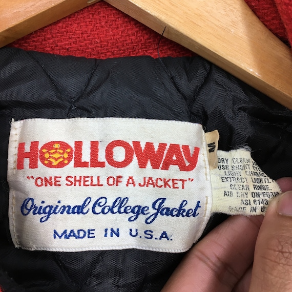 Vintage 1970s Harvey Flag Corp Wool College Jacke… - image 5