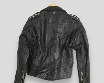Vintage 1970's Schott Perfecto NYC 618 Jacket Small Double Collar