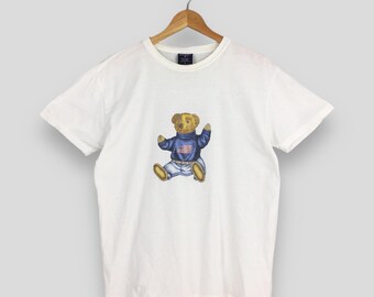 Vintage 90s Polo Bear by Ralph Lauren Spell Out T-shirt White