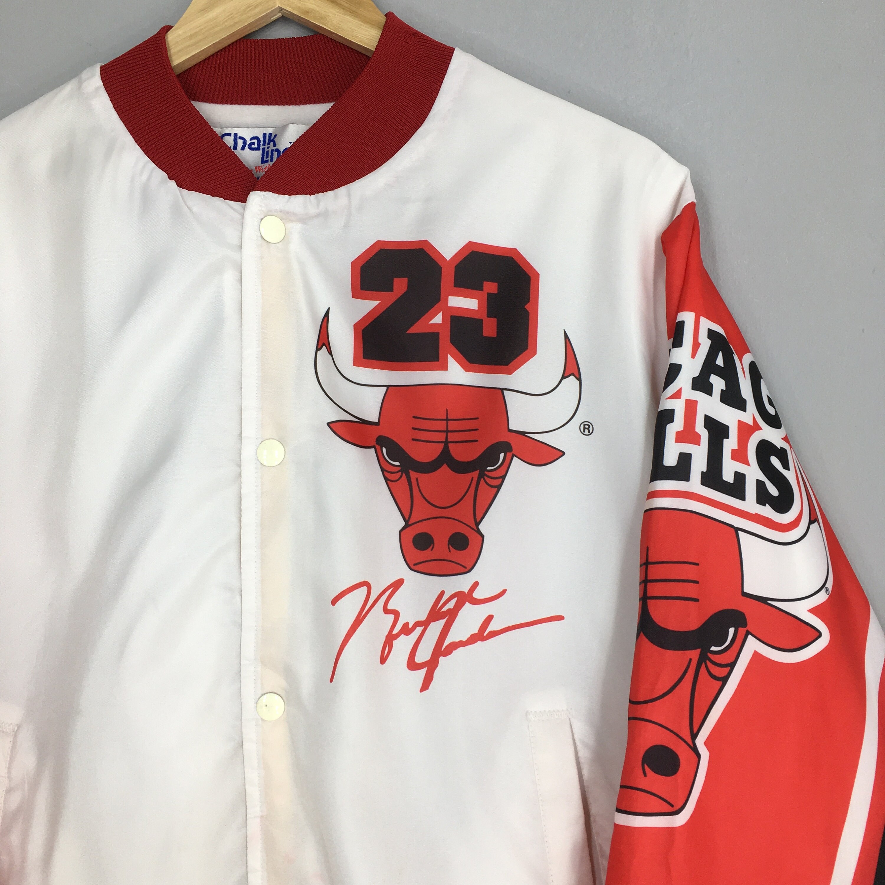 Vintage Chicago Bulls Jordan Varsity Jacket Large 1990s Nba Vintage Chicago Bulls Jordan Varsity Jacket Large 1990s Nba