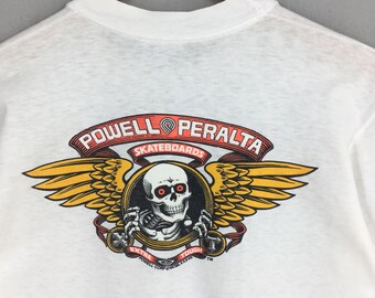 80s Powell Peralta Bones 袖プリント Old Skate 80s Powell Peralta Bones 袖プリント Old Skate 80s Powell