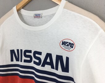 Vintage 1980's Nismo Nissan Racing Team Le Mans Tshirt Vintage 1980's Nismo Nissan Racing Team Le Mans Tshirt