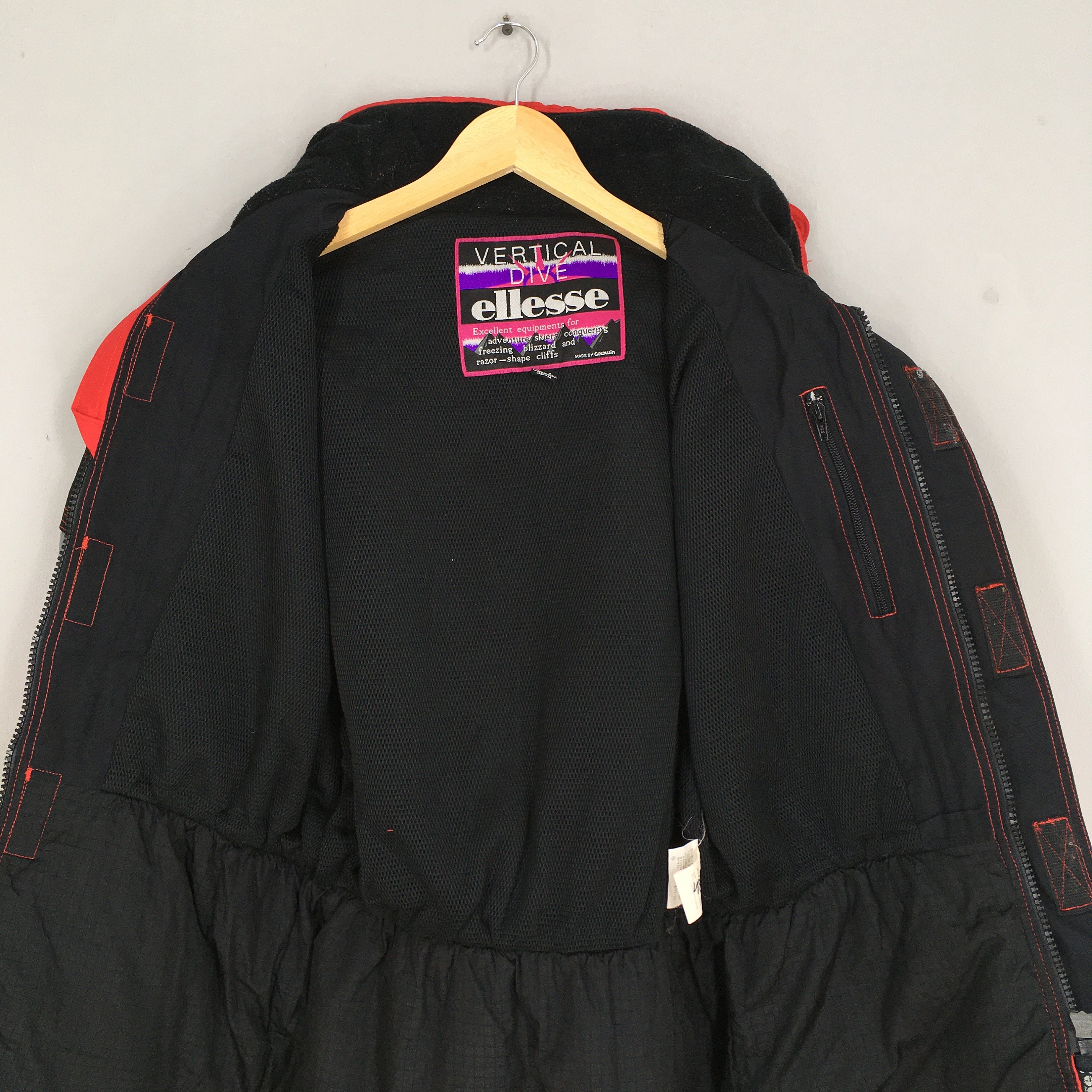Vintage 1990s ELLESSE Bulldog Ski Jacket Large Ellesse