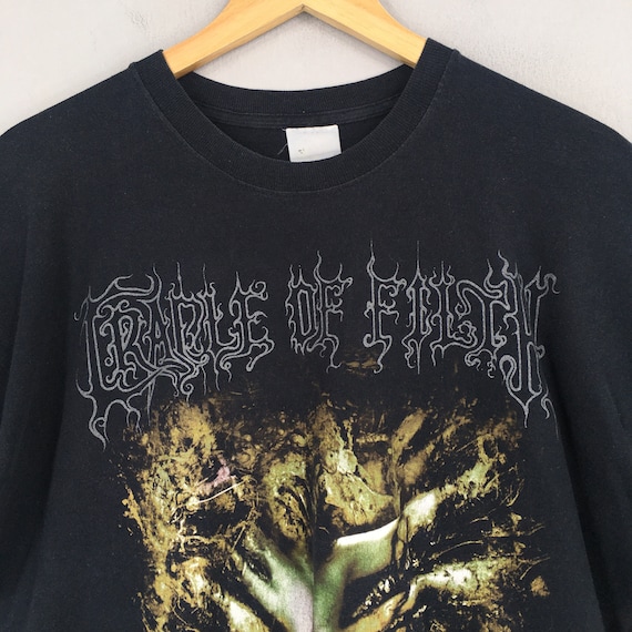 Vintage 90's Cradle of Filth Carrion T Shirt Large Y2K Cradle of