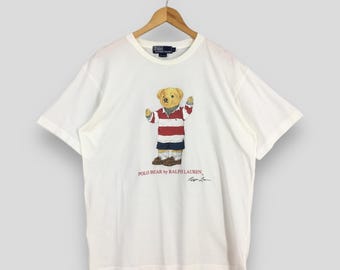 Vintage 90s Polo Bear Ralph Lauren Casual Sweatshirt Medium Polo