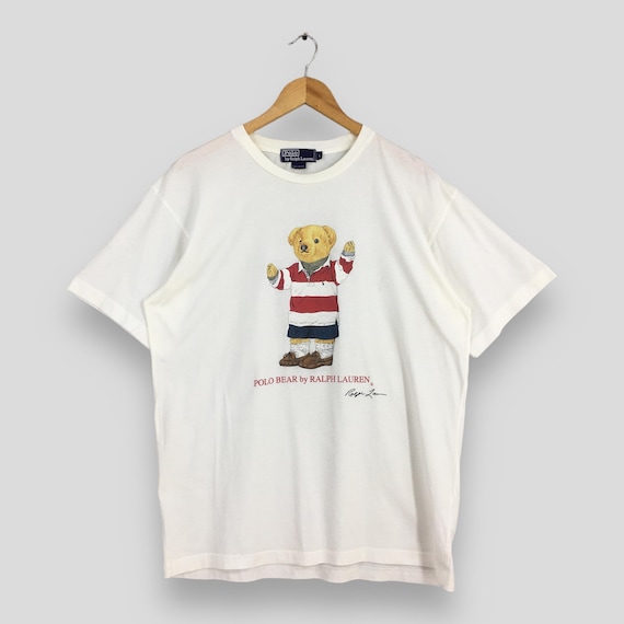 トップス vintage POLORALPHLAUREN PoloBear 90's Vintage 90's Polo Ralph Lauren Polo Bear White T Shirt Large