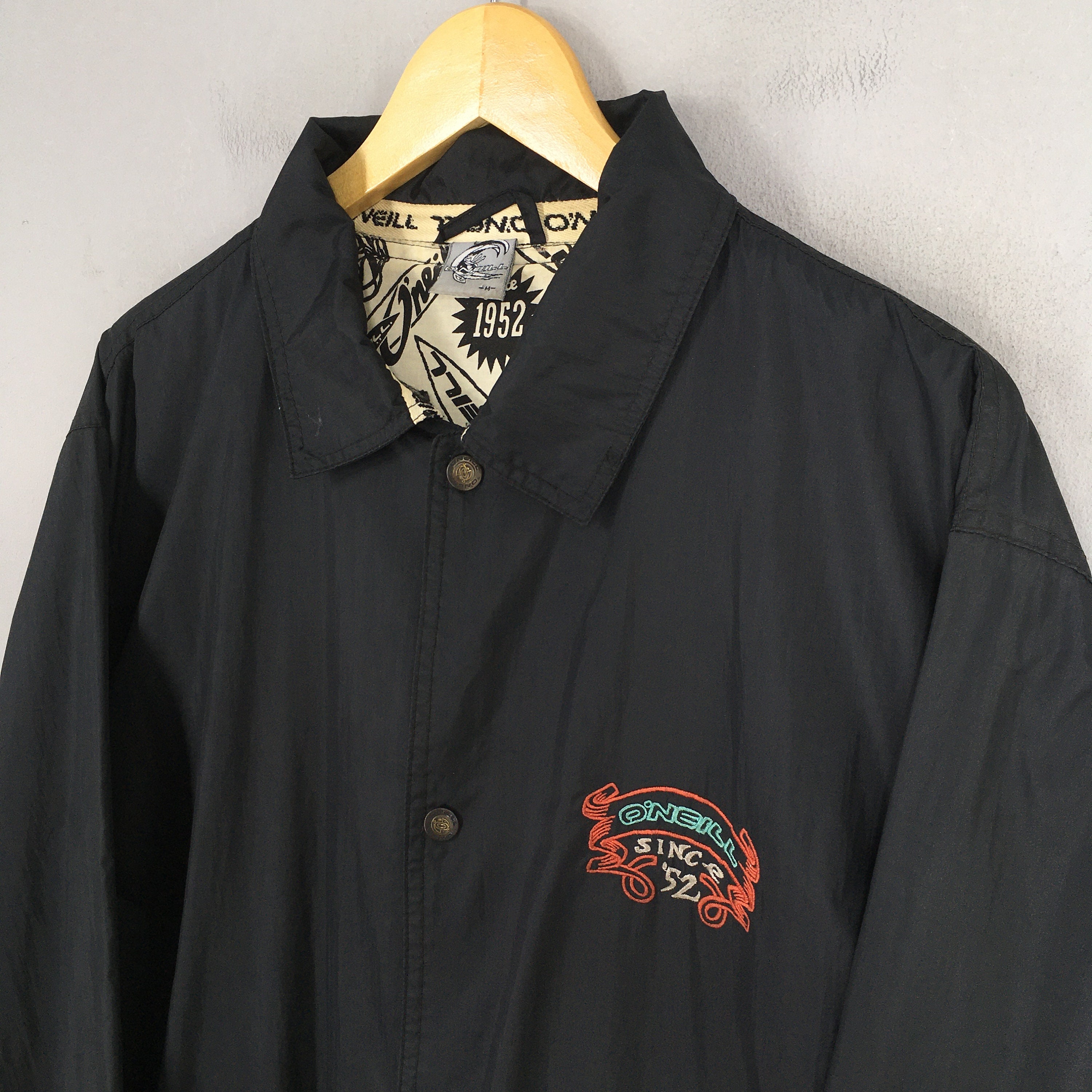 Vintage 90's O'neill Santa Cruz Windbreaker Medium O'neill
