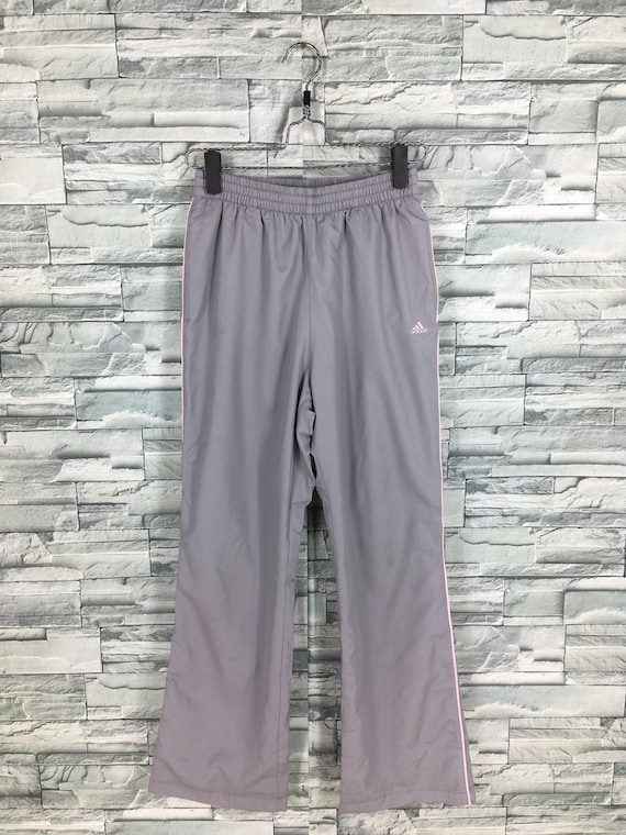 gray adidas track pants