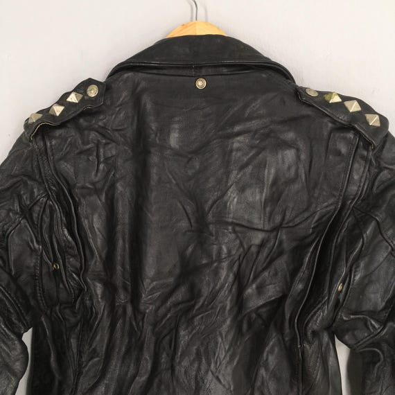 専用 70's Schott NYC 618 36 BULL LABEL Vintage 1970's Schott Perfecto NYC 618 Jacket Small Double Collar