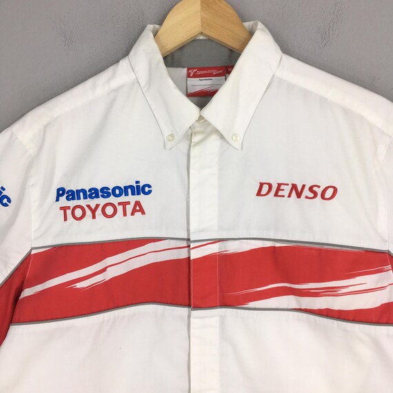 Vintage Panasonic Toyota Racing Shirt Medium JDM Toyota Racing Pit