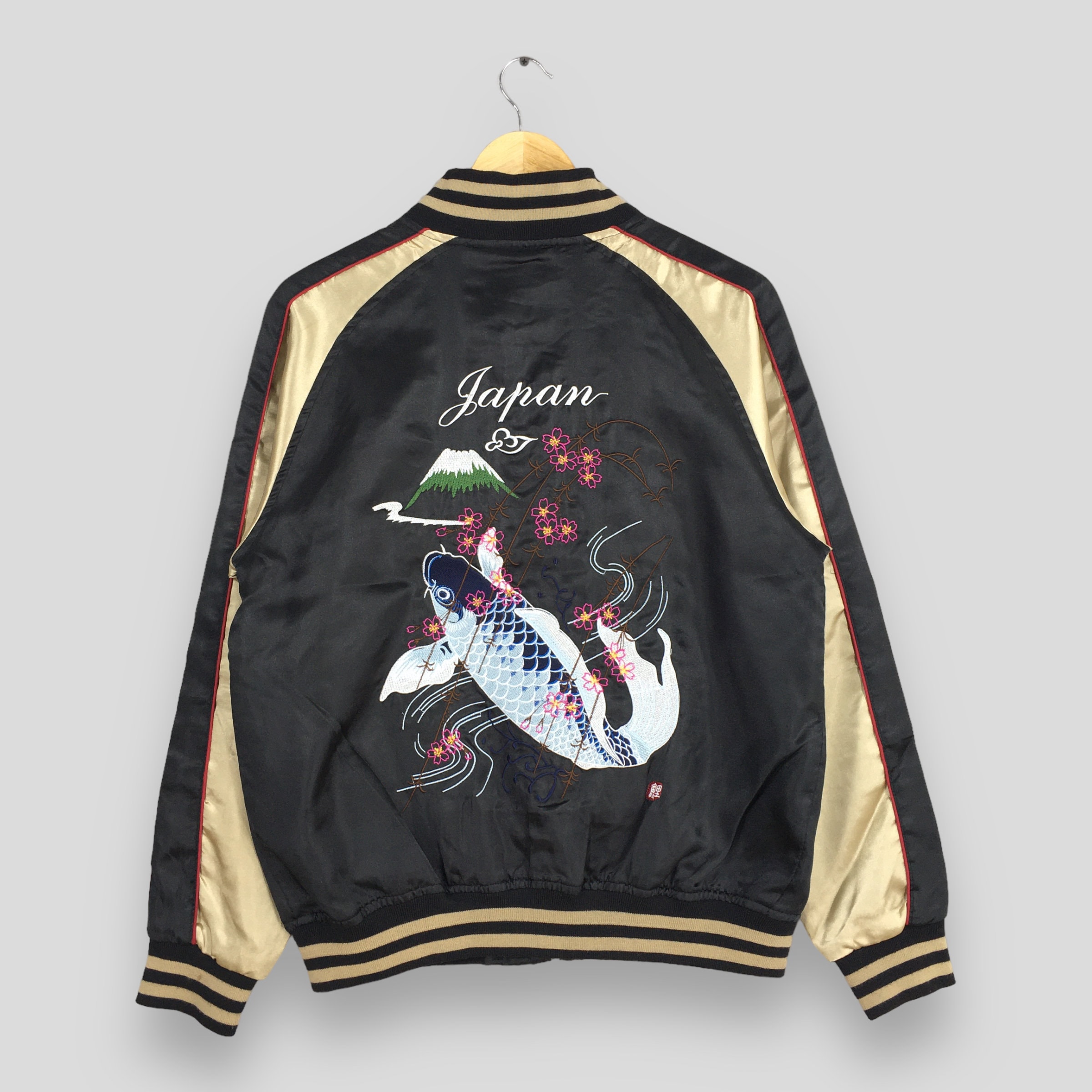 JAPANESE EMBROIDERED JACKETS 1&2,スカジャン Sukajan Japan Monster Gashadokuro Cherry Blossoms embroidery
