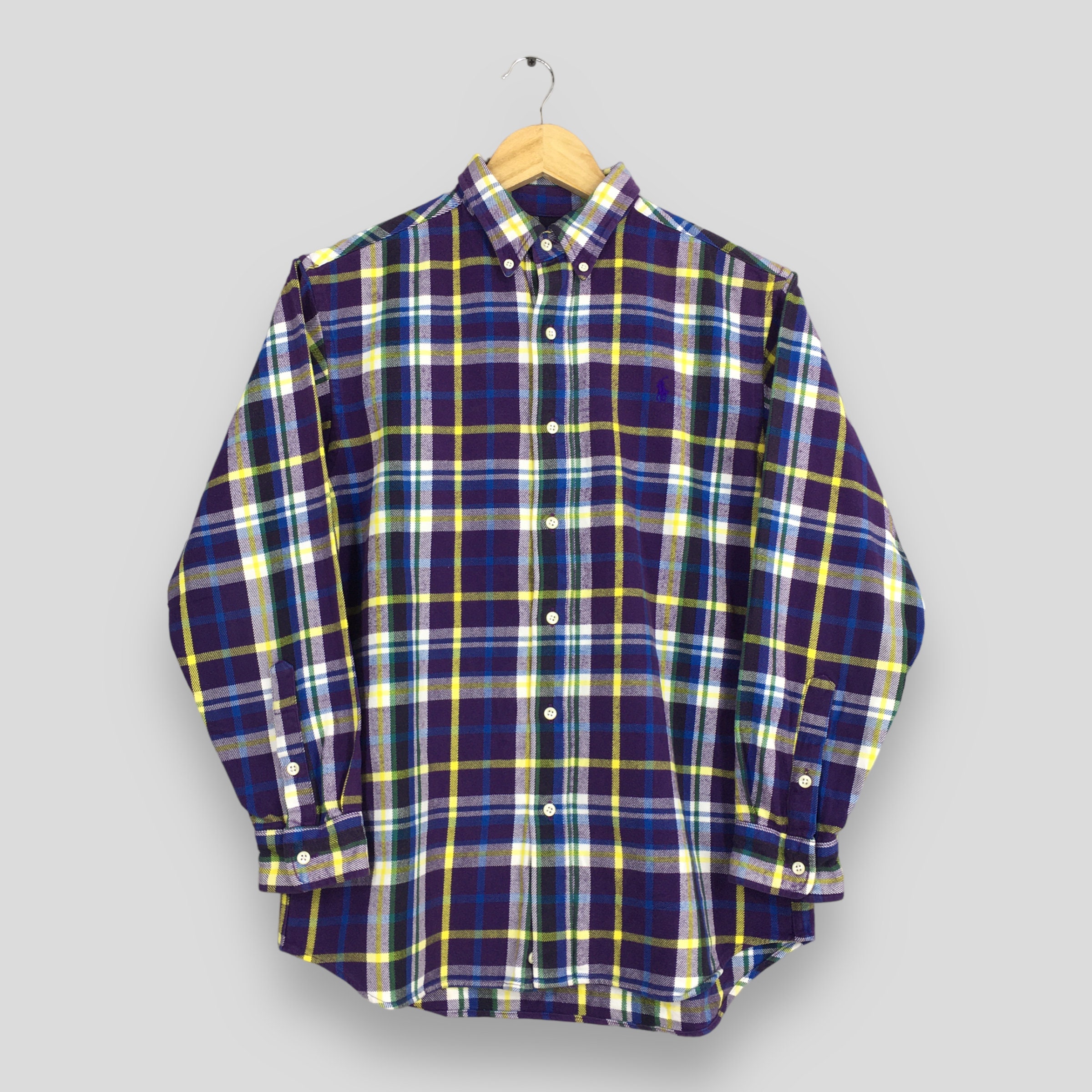トップス Ralph Lauren frannel check shirt 90s Vintage 90's Polo Ralph Lauren Checkered Flannel Shirt Small