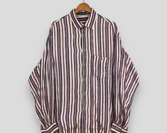 スペシャル 1980s issey miyake men ストライプ 長袖シャツ スペシャル