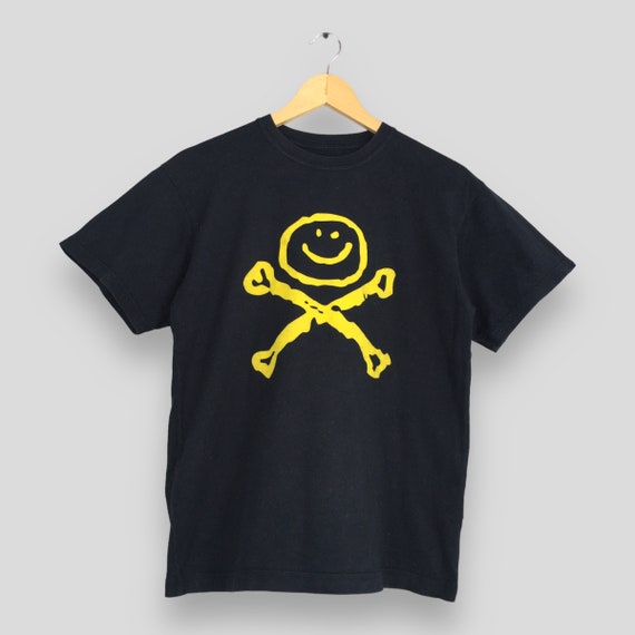 Undercover, Vintage Undercover Japan Black T shirt Medium Under Cover Smiley Bones Japanese Designer Jun Takahashi Peace Make Me Weak Headed Tees Size M