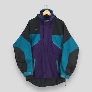 Vintage 90s Columbia Windbreaker Men Jacket Medium Columbia Usa Sportswear Radial Sleeve Multicolor Columbia Fish Tail Jacket Hoodie Size M