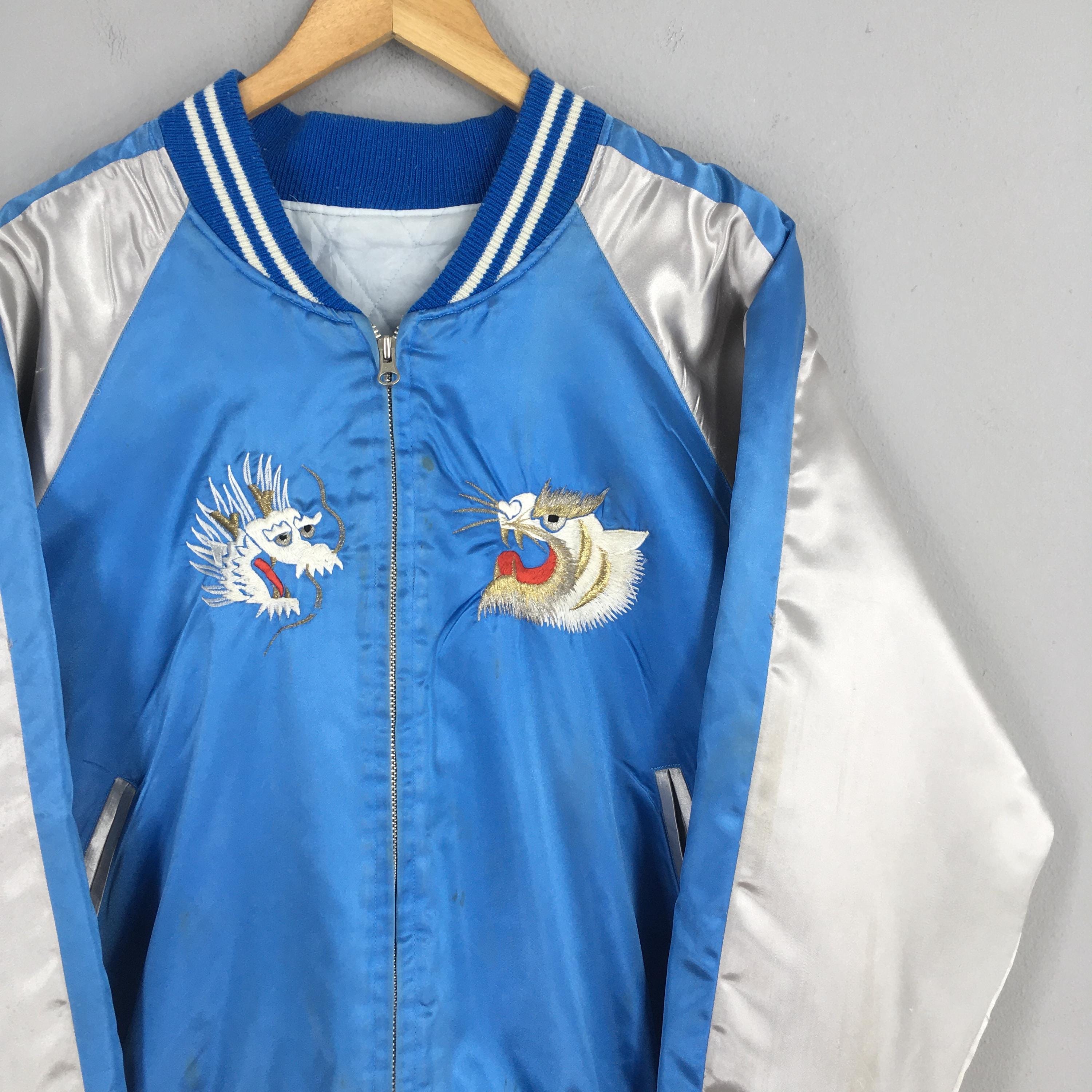 Vintage Sukajan Yokosuka Dragon Souvenir Jacket Xlarge 1980s
