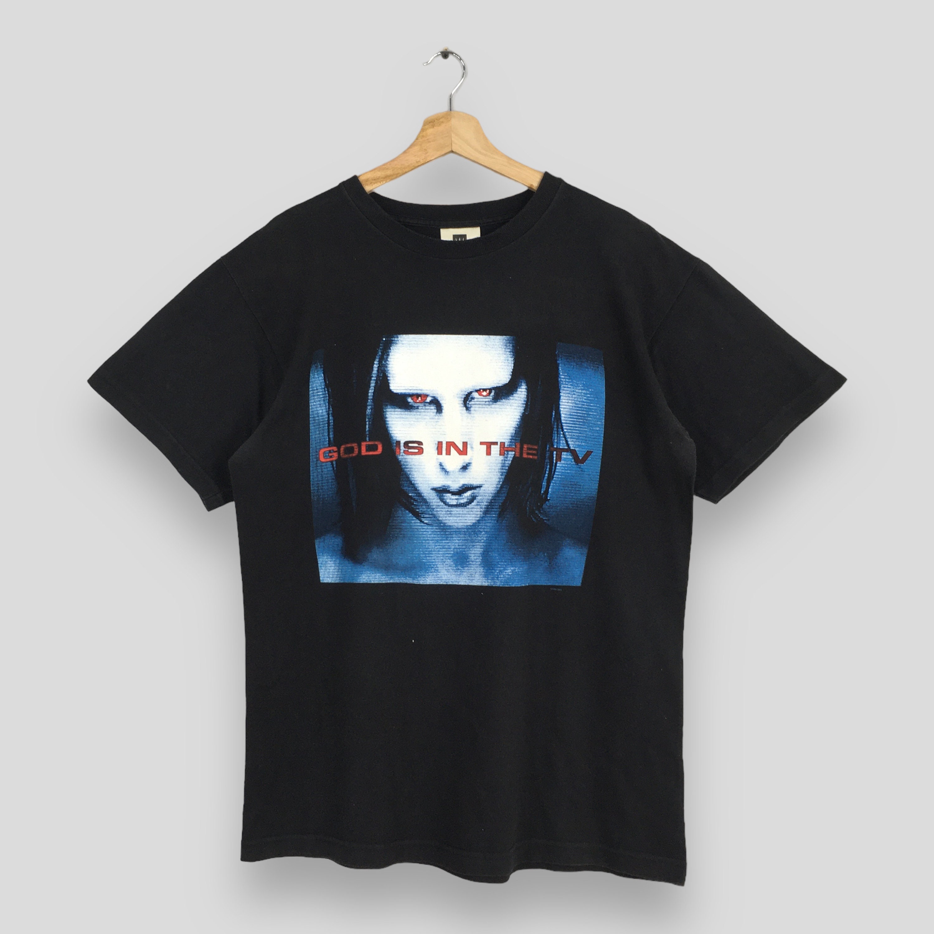 Vintage 1999 Marilyn Manson God is in the TV Tshirt Large Vintage 1999 Marilyn Manson God is in the TV Tshirt Large
