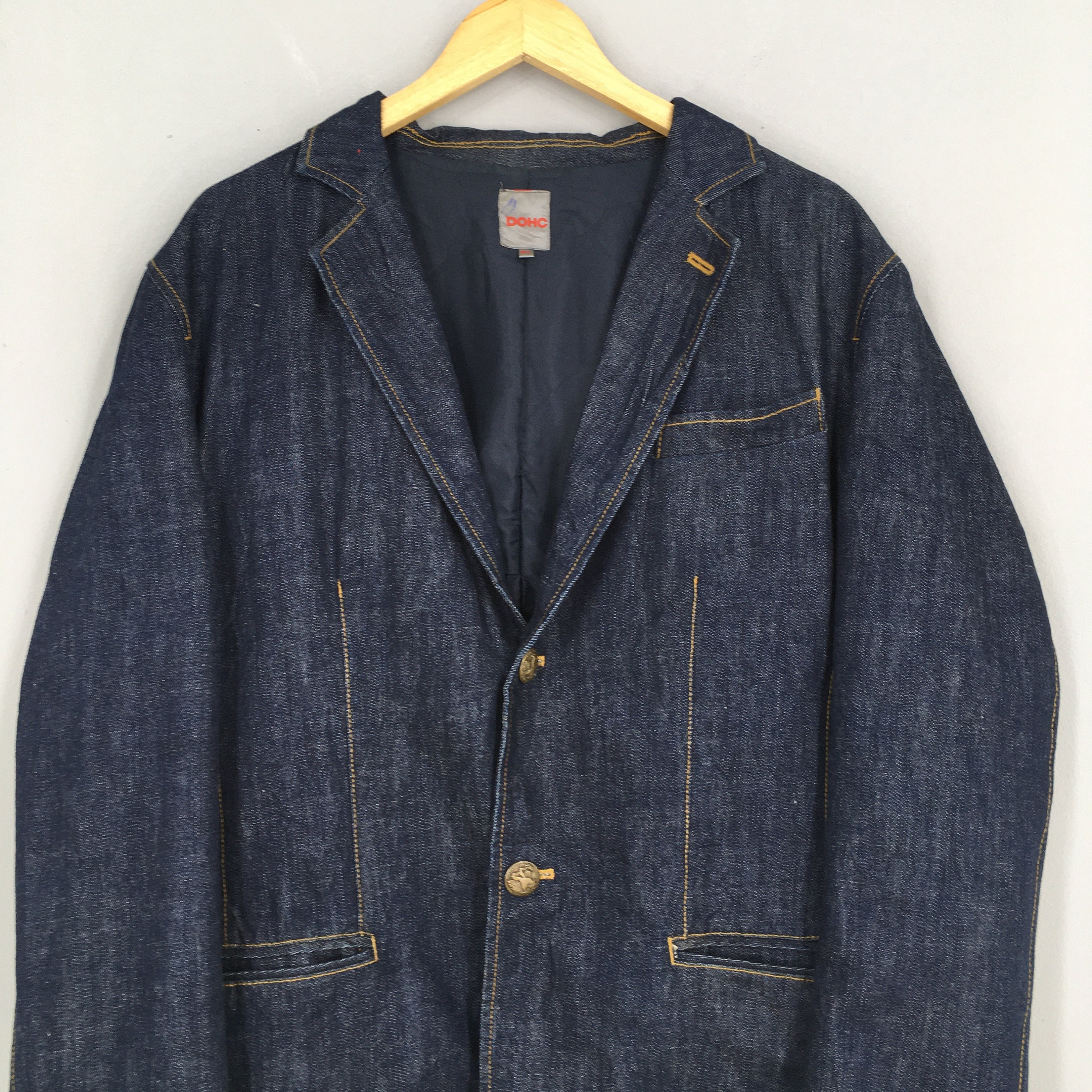 Vintage DOHC Japan Denim Worker Jacket XLarge DOHC Revolution | Etsy