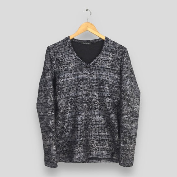 Amazon.co.jp: Tornado Mart Python Print Shirt, navy