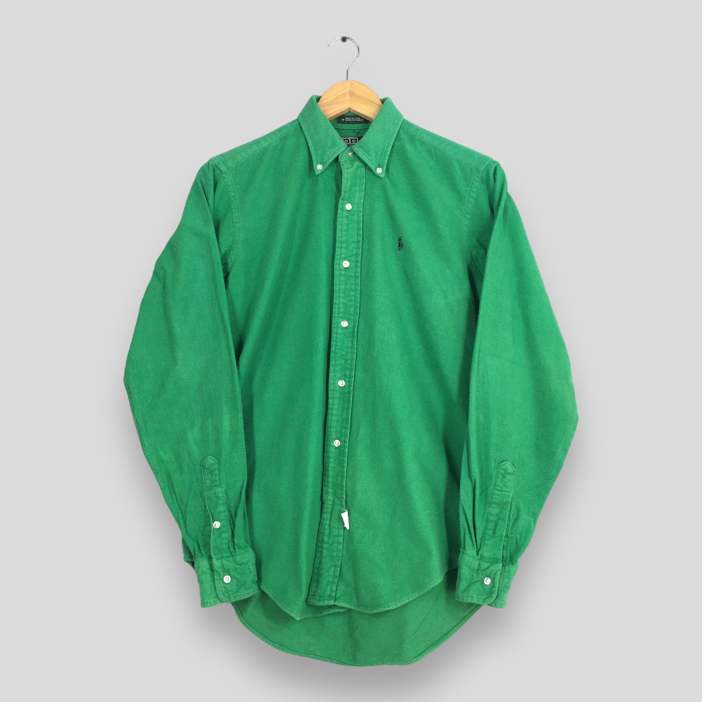 Vintage 90s Polo Ralph Lauren Green Button Down Oxfords Medium