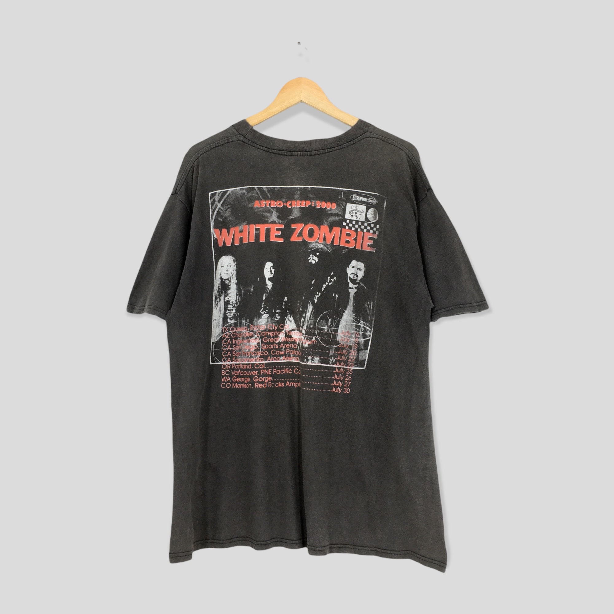 Vintage 90's Pantera White Zombie Hardcore Rock Tshirt Vintage 90's Pantera White Zombie Hardcore Rock Tshirt