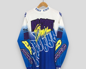 Vintage 1992 AXO Racing Force Multicolor Jersey Medium Axo Sports