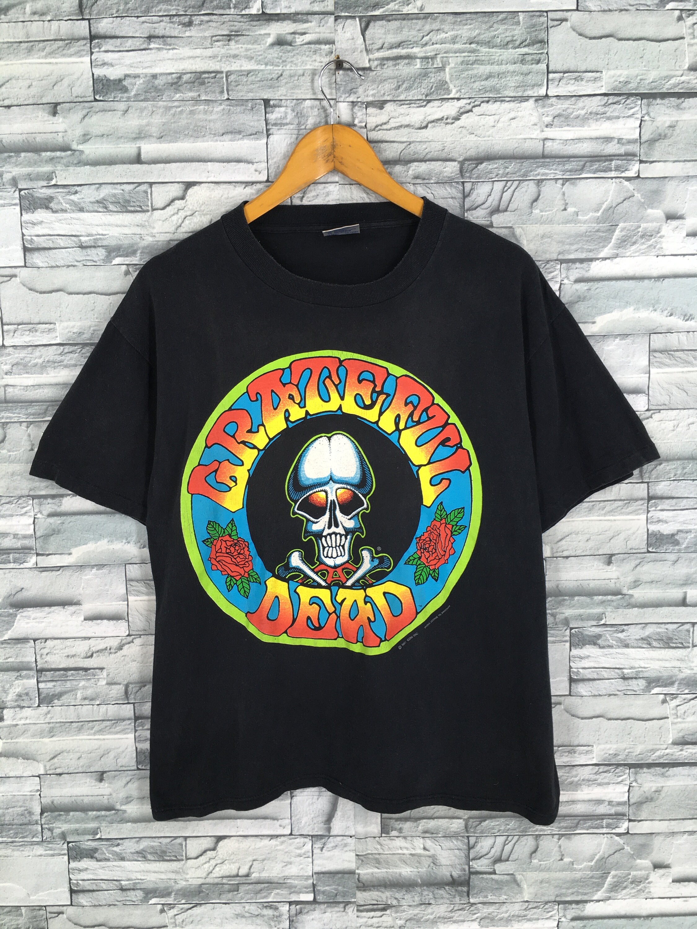 grateful dead skull t shirt