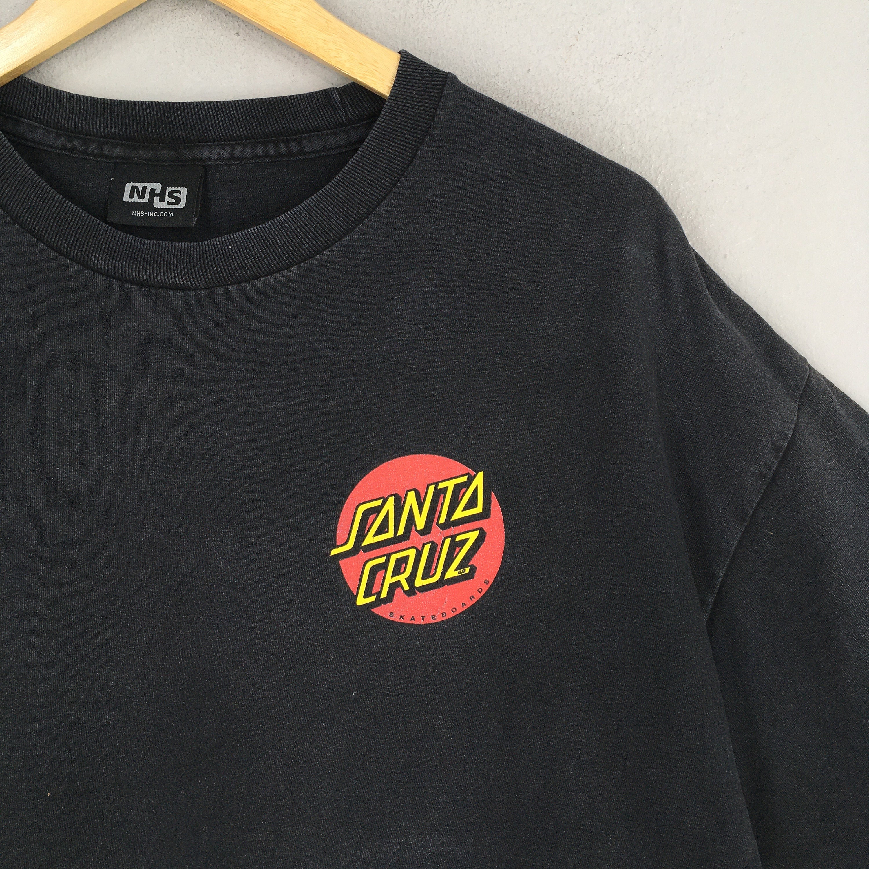 Vintage 90's Skate Cruz Skateboards Black T Shirt Medium