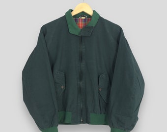 Vintage Baracuta England vert G9 veste moyenne des années 90 Baracuta Zipper Jacket Harrington Baracuta Mods Bomber Casual veste zippée taille M