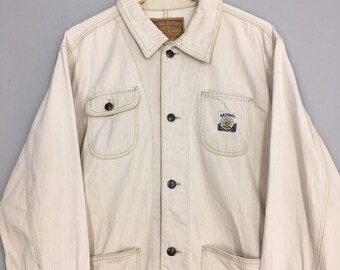 Vintage 80s Gaytogs Workers Jeans Casual Jacket Large Field Vintage 80s Gaytogs Workers Jeans Casual Jacket Large Field
