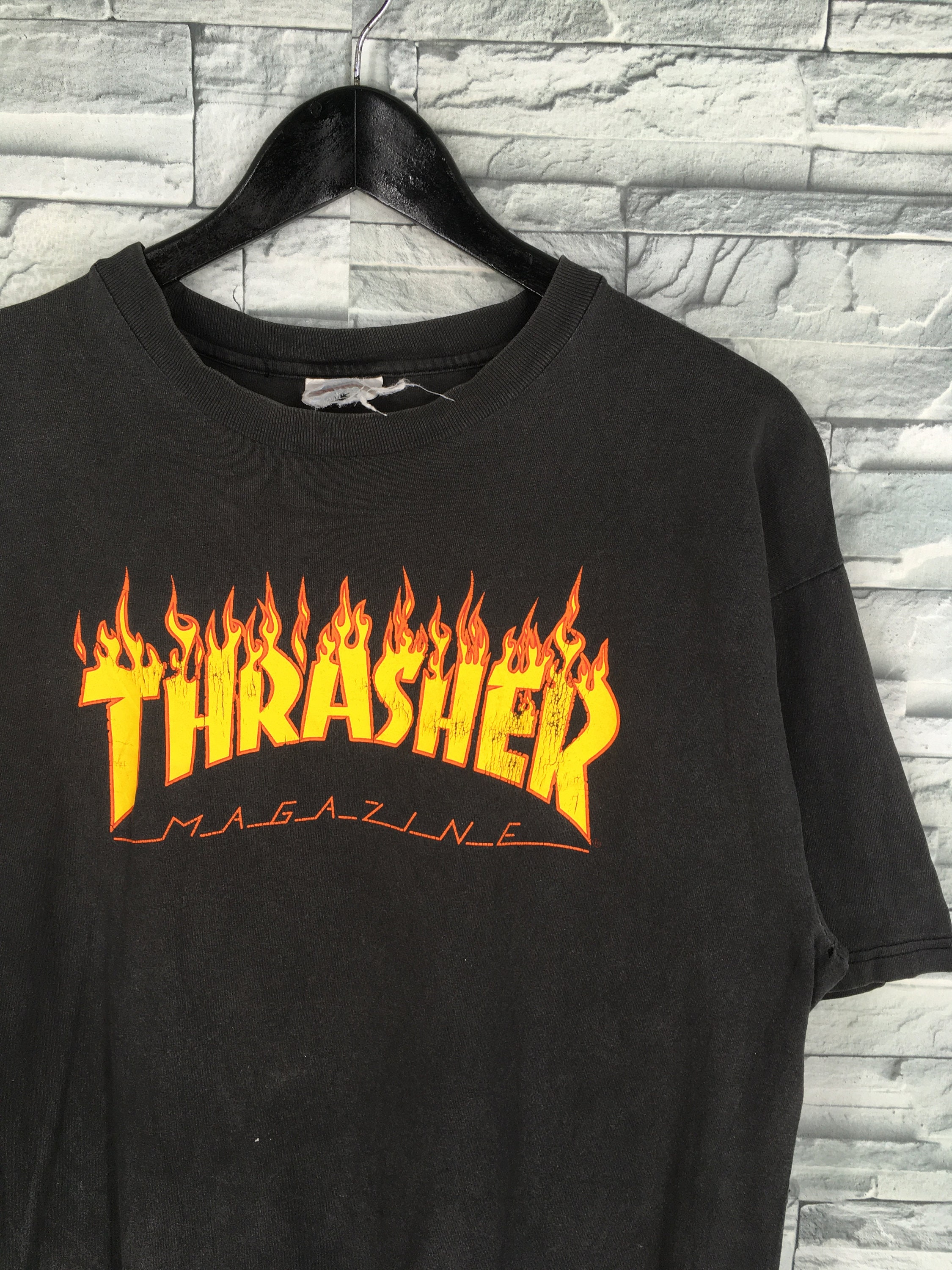 Vintage 90's Thrasher Magazine T Shirt Large Thrasher | Etsy