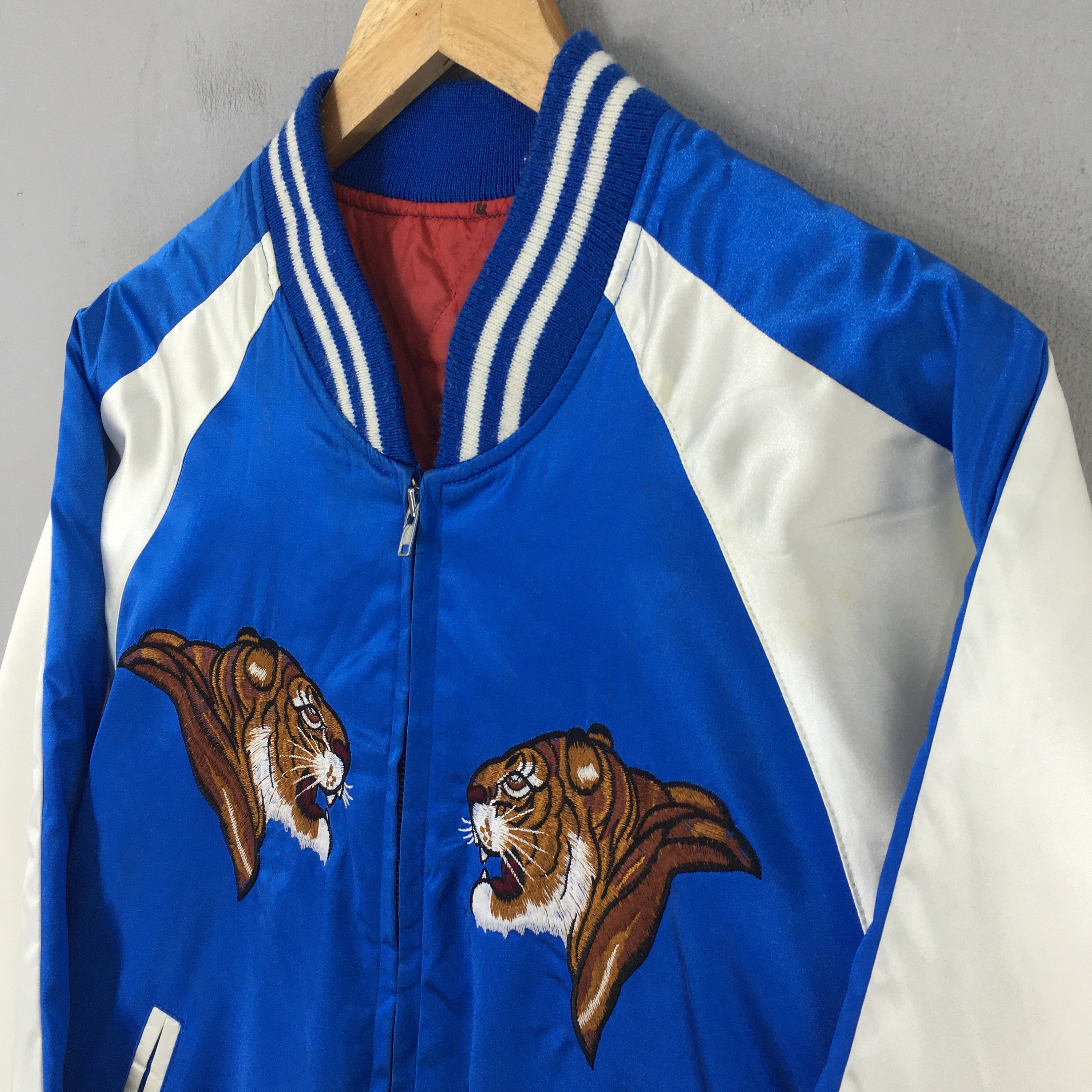 Vintage 80's Sukajan Tiger Yokosuka Souvenir Tiger Jacket Vintage 80's Sukajan Tiger Yokosuka Souvenir Tiger Jacket