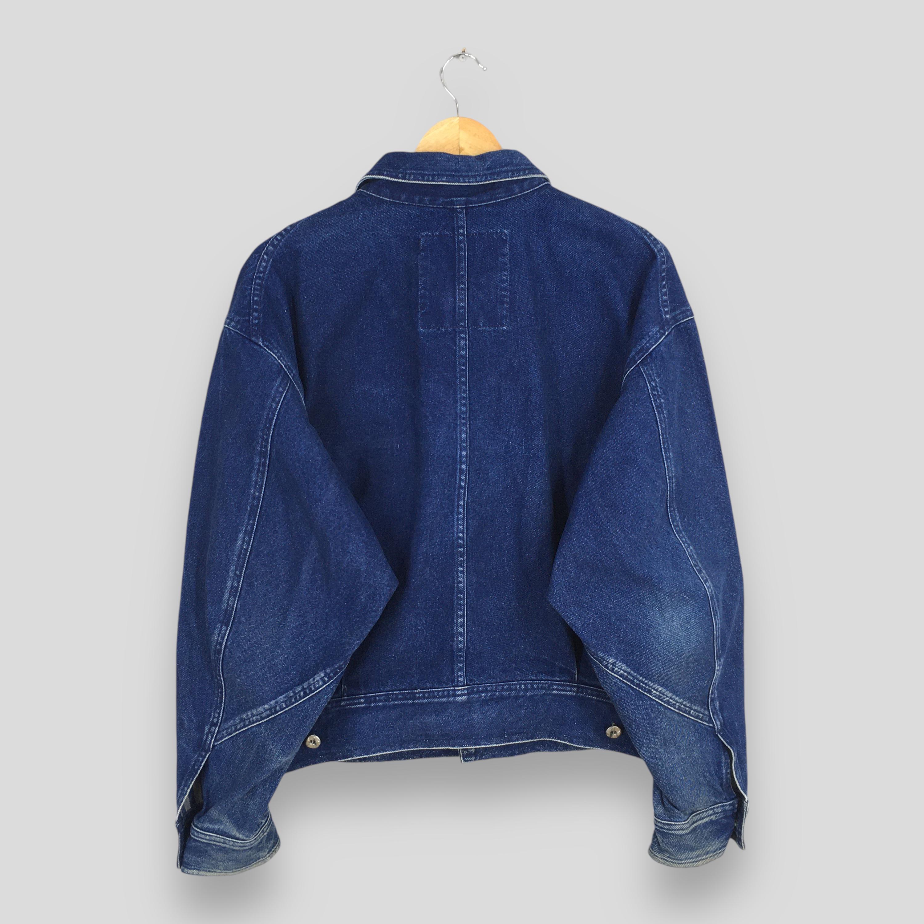 最終価格I.S./ISSEY MIYAKE  80's denim jacket Issey Miyake Vintage 80's Issey Miyake Denim Bomber Jacket