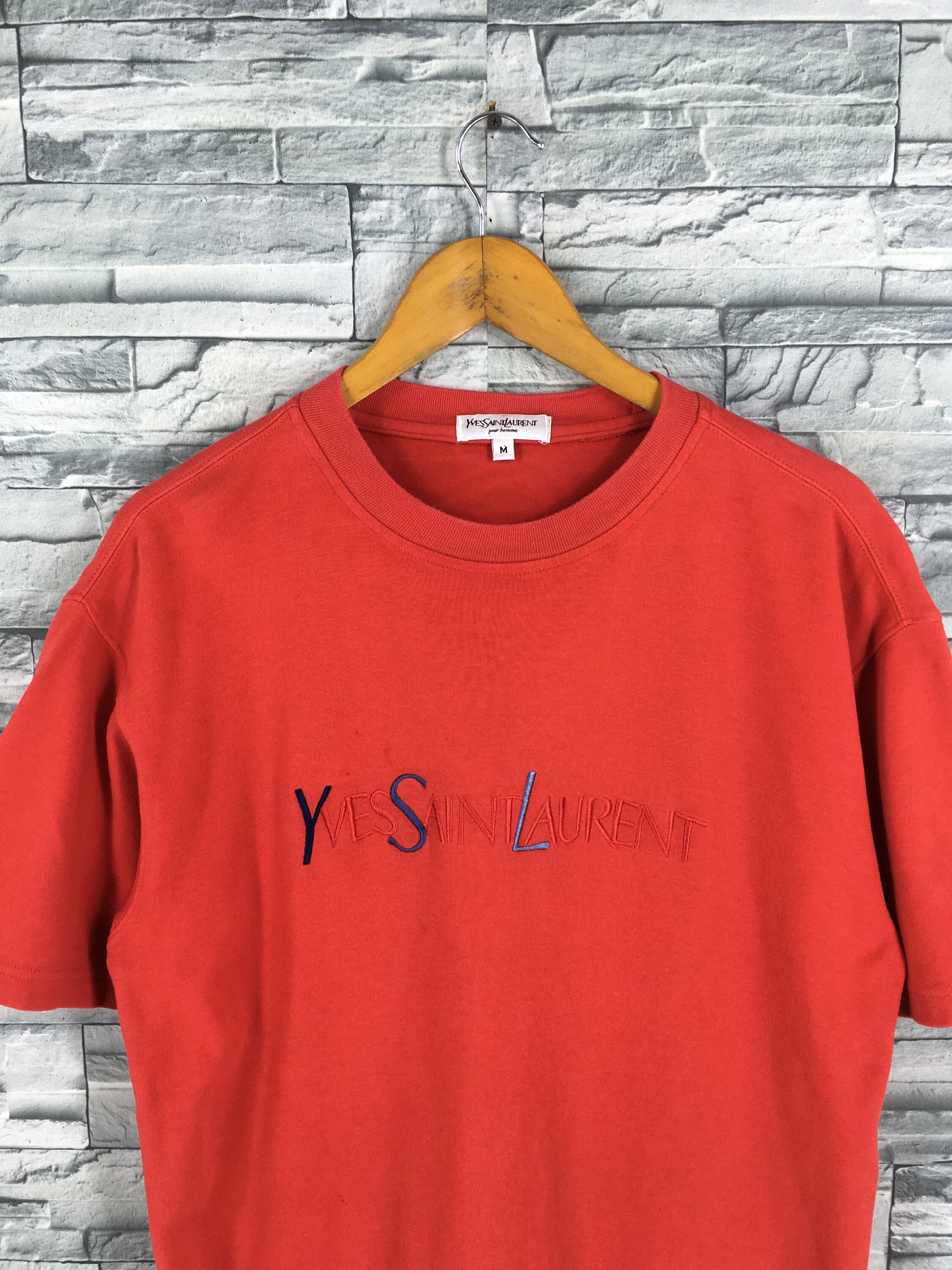 Vintage YSL Yves Saint Laurent T Shirt Medium Designer Ysl Etsy UK