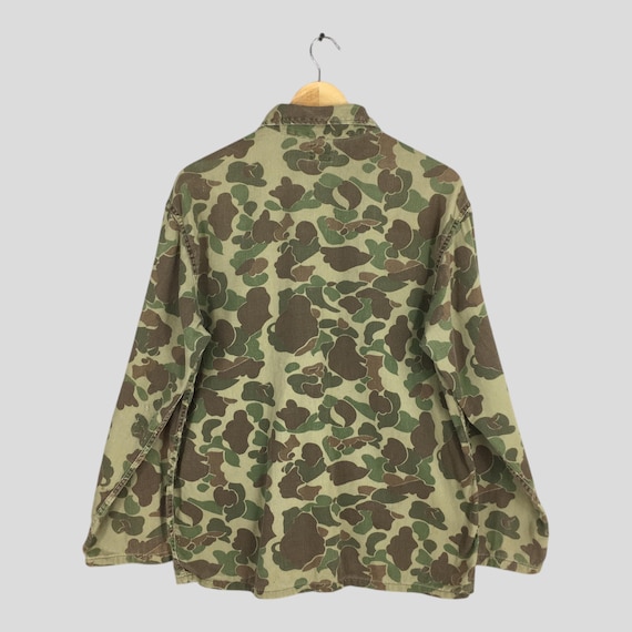 Vintage 60s Kamo Frogskin Duck Hunter Green Jacket Medium 1970s Us