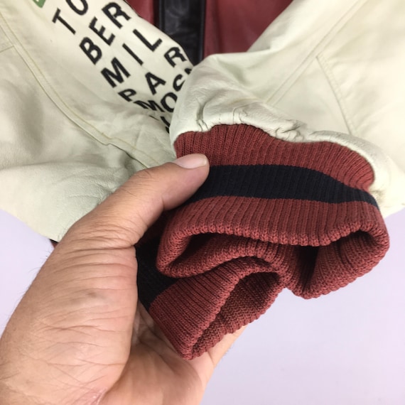 Vintage Y2K Ecko Function Leather Jacket Medium E… - image 4