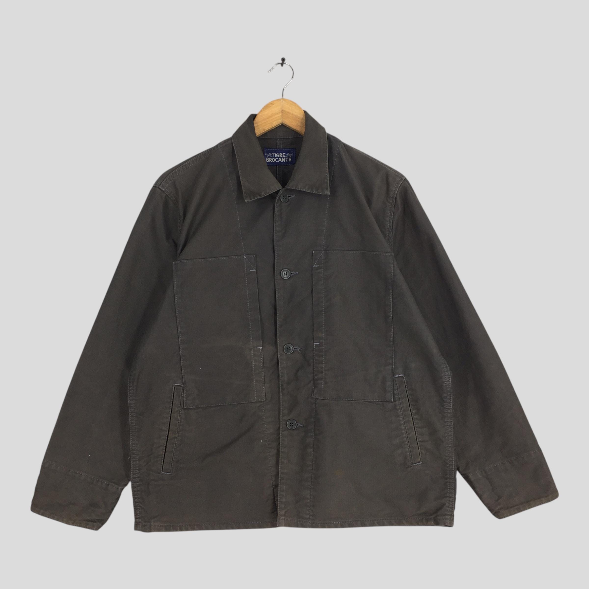 天空丸 TIGRE BROCANTE Denim Chore Jacket 百鯉 Vintage 90's Tigre Brocante Worker Frenchwork Denim Jacket Medium