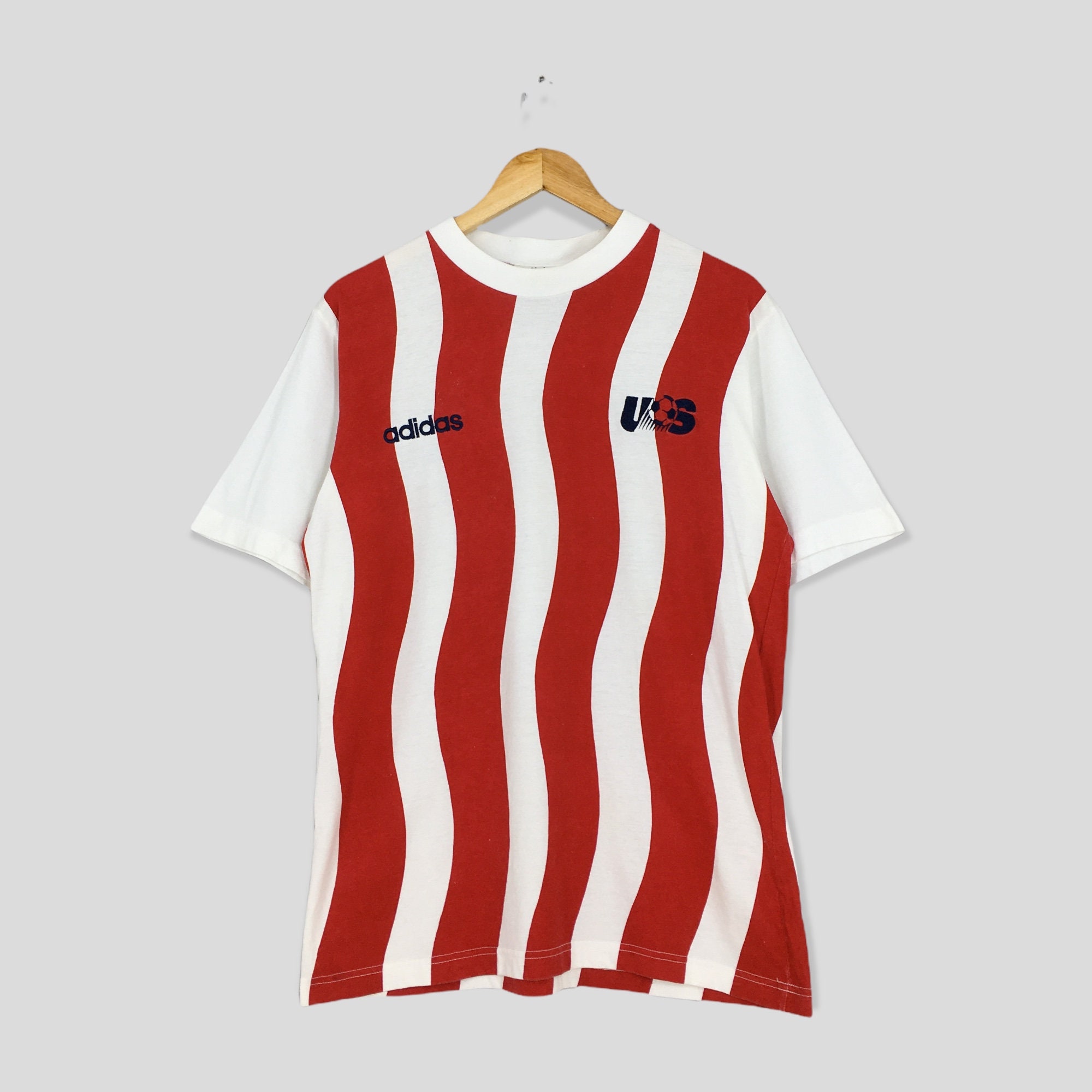 90's Adidas Usa Soccer Team Camiseta Mediana - España