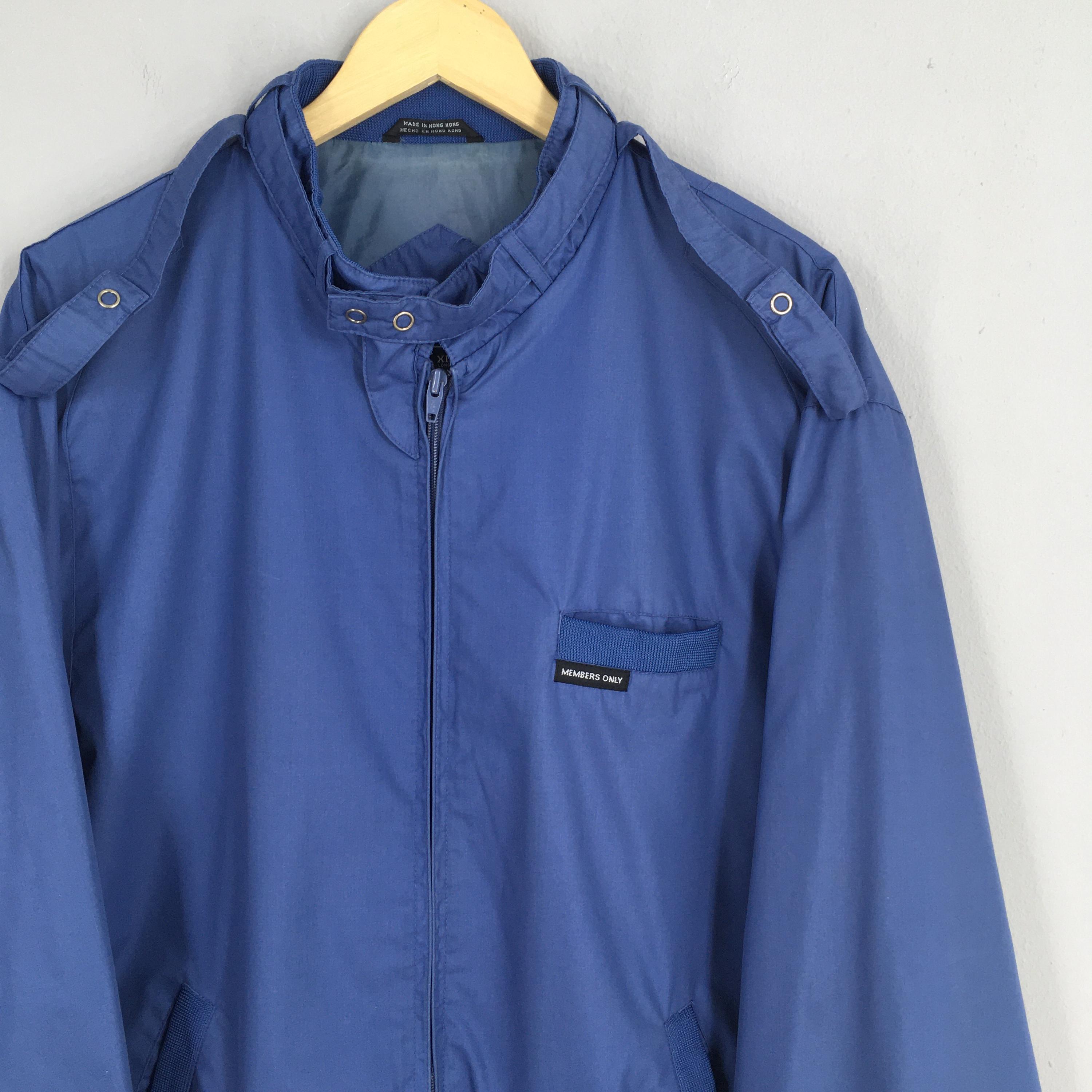 Vintage 90s Members Only Harrington Blue Jacket Xlarge Members