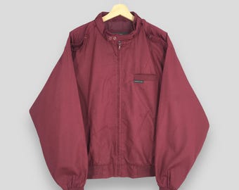 Vintage 90s Lacoste Zipper Harrington Reversible Jacket Large