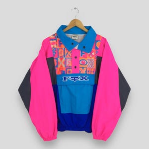 Vintage 90s Fox Racing Team Multicolor Jacket Xlarge Fox Racing 