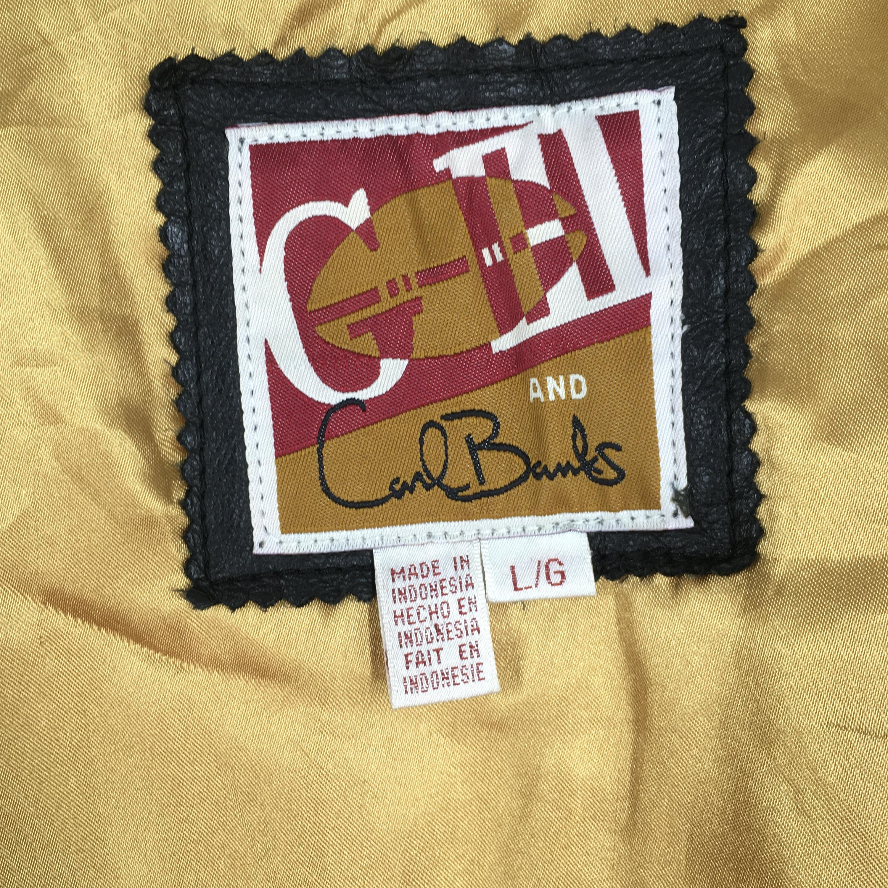 Vintage 90s San Francisco 49ERS Red Black Bomber Leather Jacket 