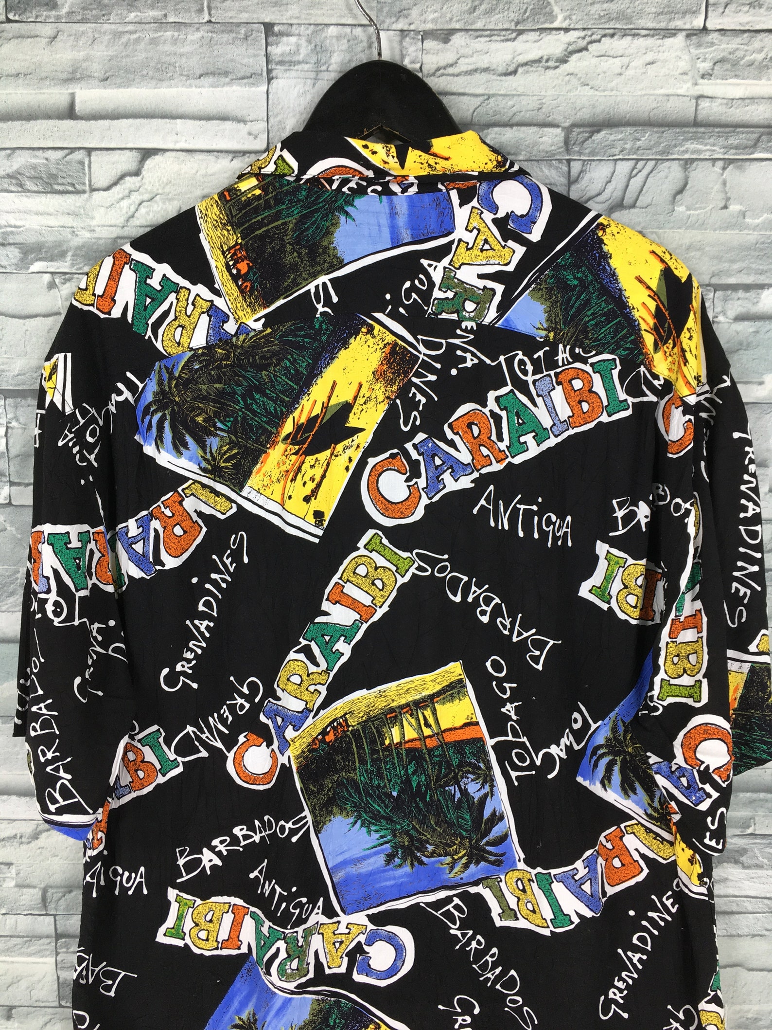 Hawaiian Jams World Multicolour Shirt Large Vintage Caraibi Etsy